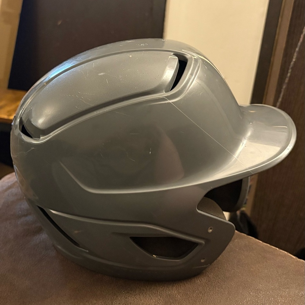 Gray Easton baseball Helmet